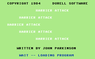 Harrier Attack screenshot 2 for Commodore 64
